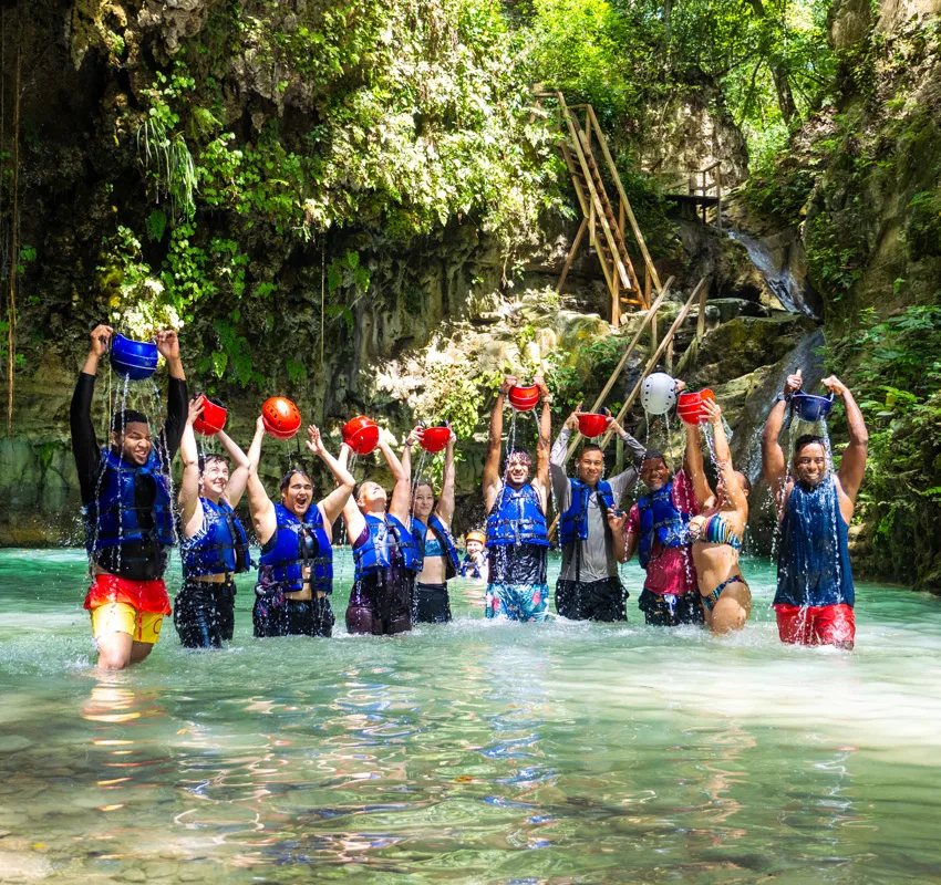 Damajagua Waterfalls by Iguana Mama Amber Cove & ​Taino Bay Shore Excursions